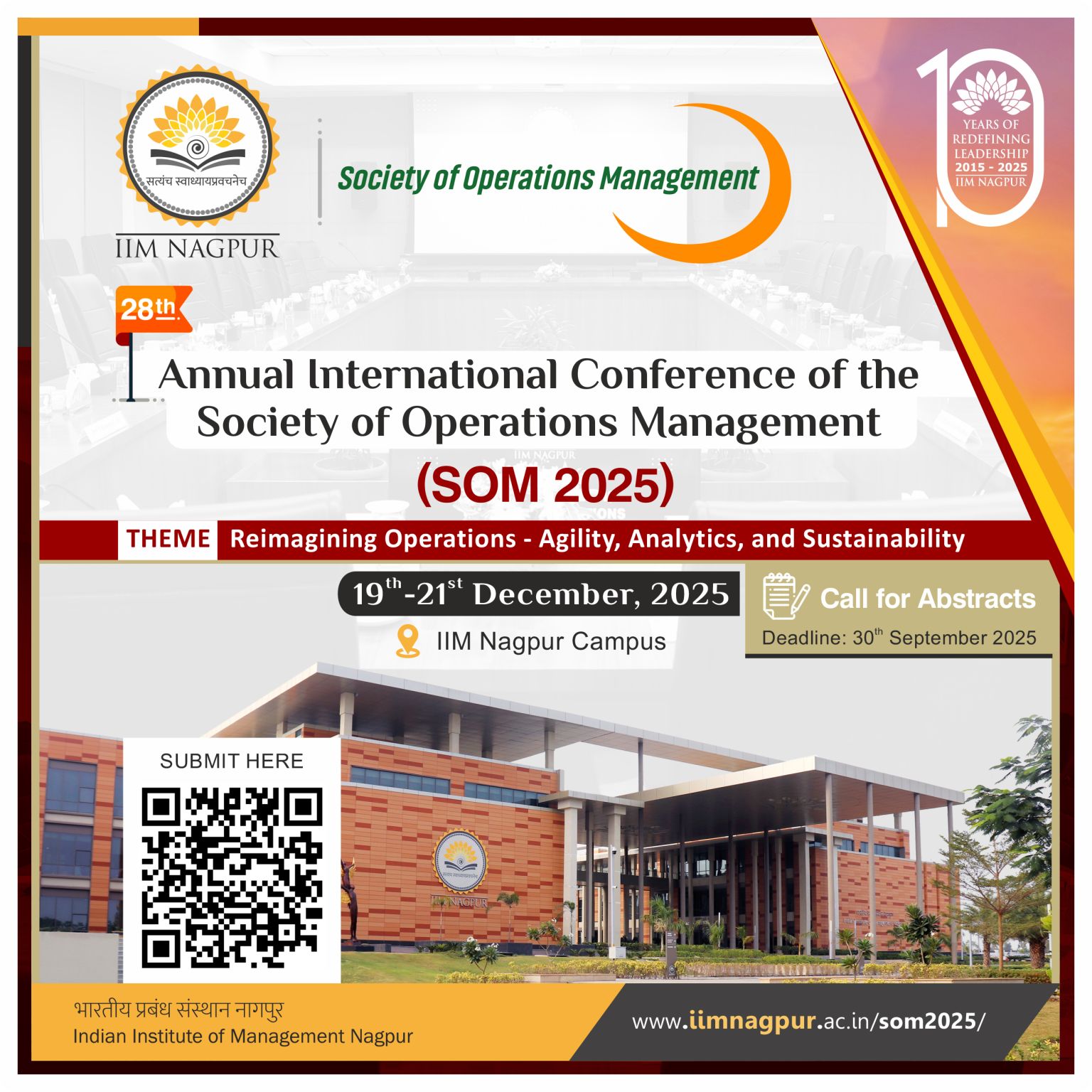 28th Annual International Conference of the Society of Operations Management (SOM 2025) 