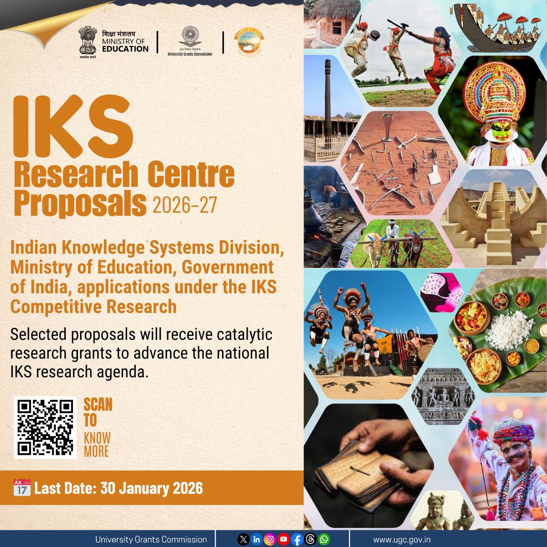 Call for Proposals: IKS Research Centre Grants 2026-27 
