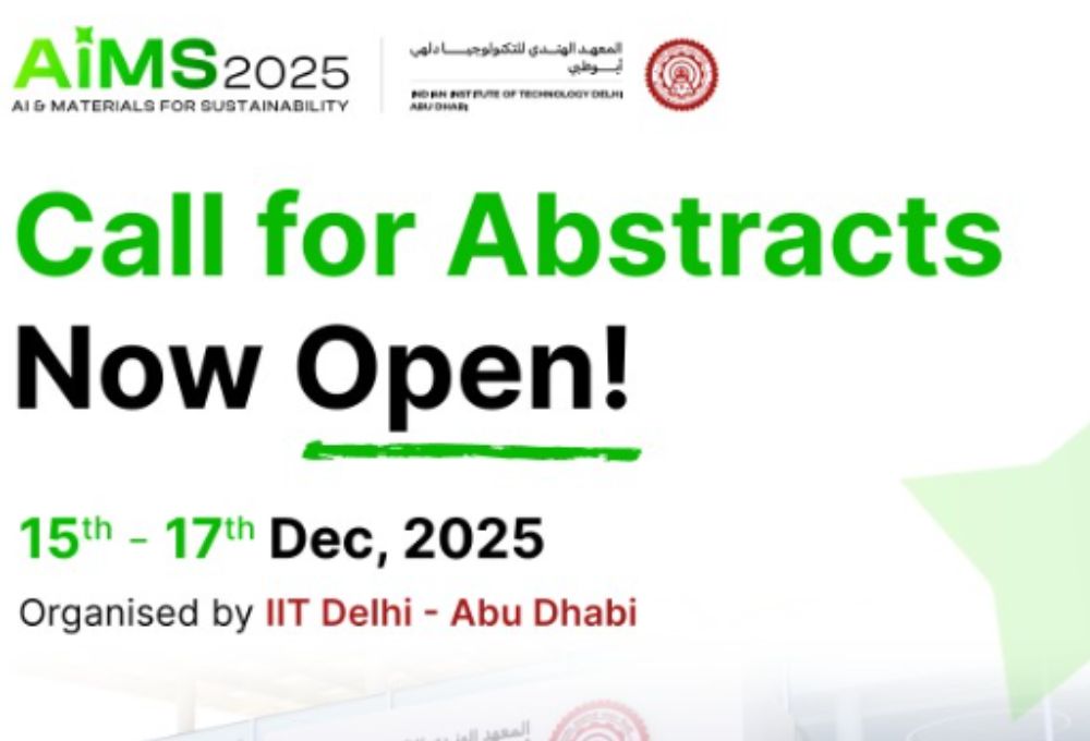 International Conference on AI and Materials for Sustainability, IIT Delhi – Abu Dhabi