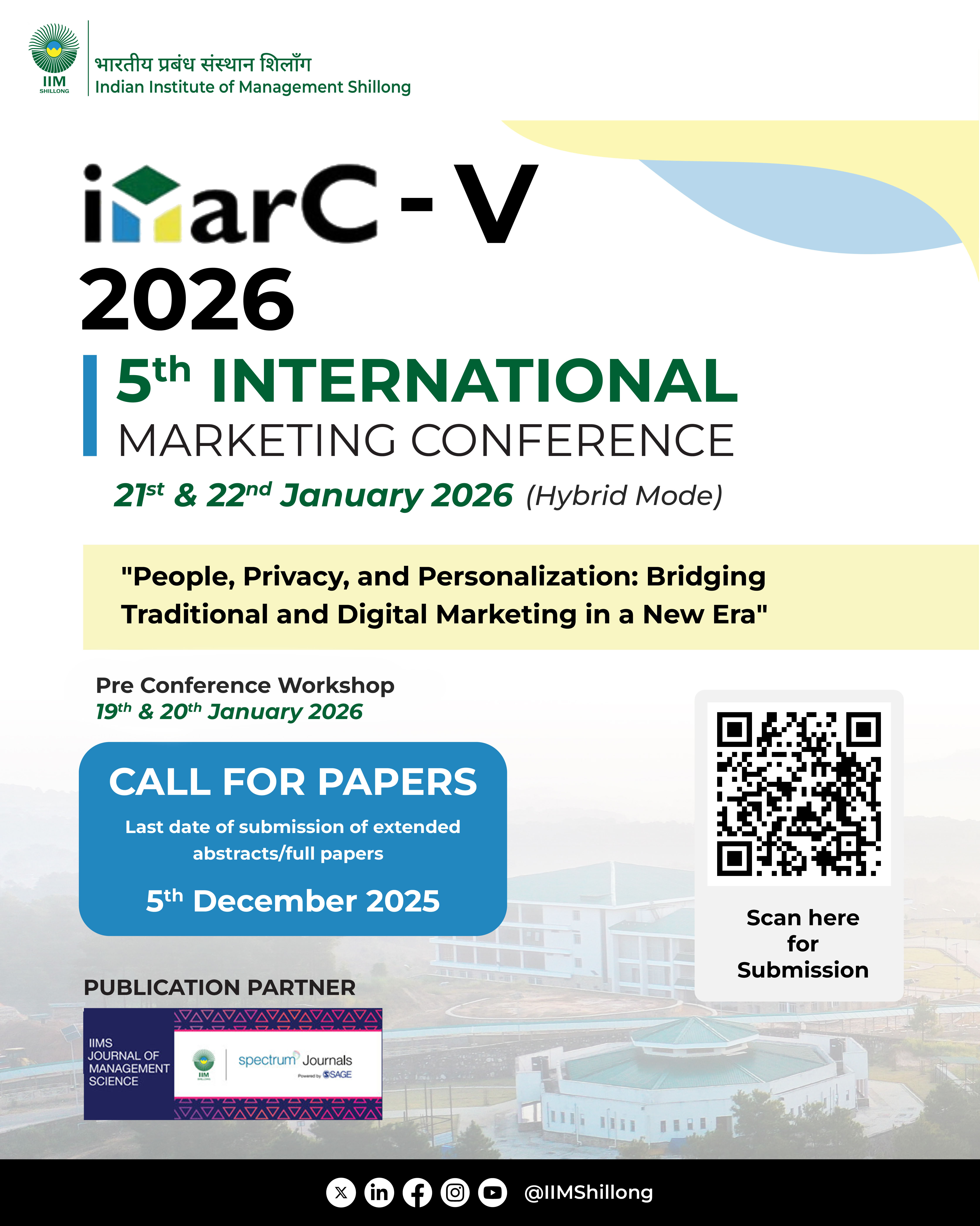 5th International Marketing Conference (iMarC-V 2026), January 21–22, 2026 | IIM Shillong