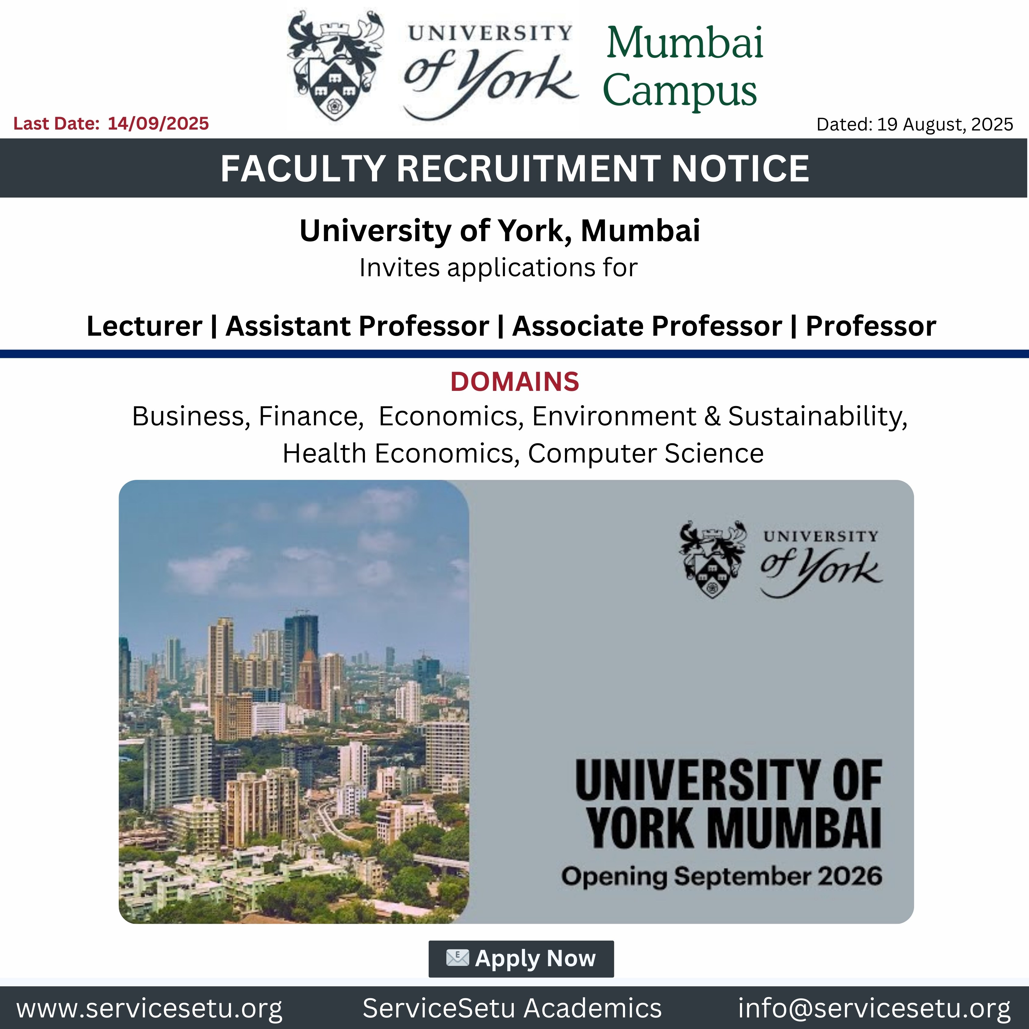Lecturer/Assistant Professor/Associate Professor/Professor - Business & Management 