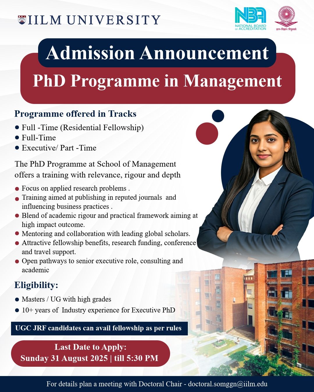 PhD Admissions - IILM University Gurugram