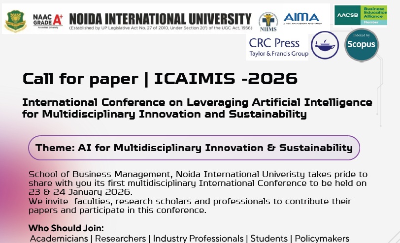 International Conference on Leveraging Artificial Intelligence for Multidisciplinary Innovation and Sustainability