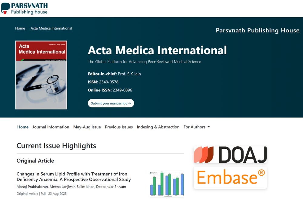 Call for Papers – Acta Medica International (AMI)