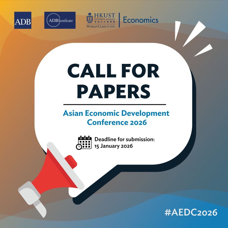 Call for Papers – 5th Asian Economic Development Conference, Hong Kong