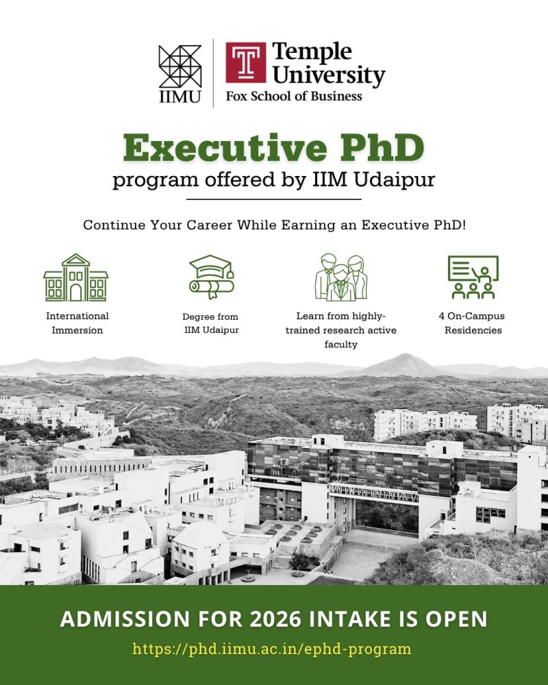Executive PhD Program 2026 – Admissions Now Open
