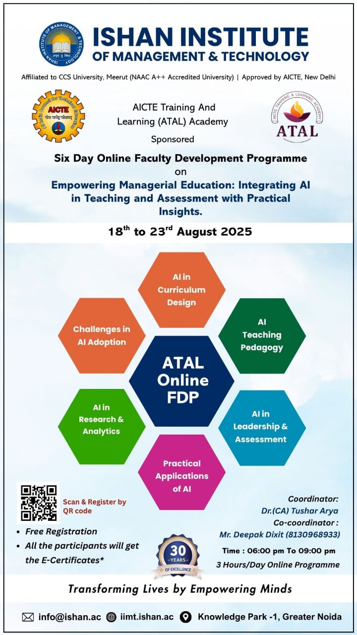 6 Days AICTE ATAL Online FDP