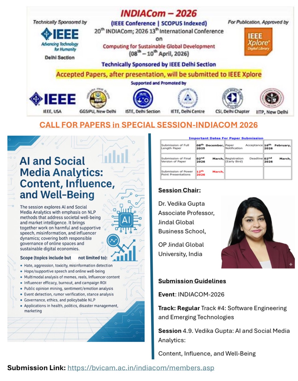 Call for papers in IEEE Scopus indexed conference
