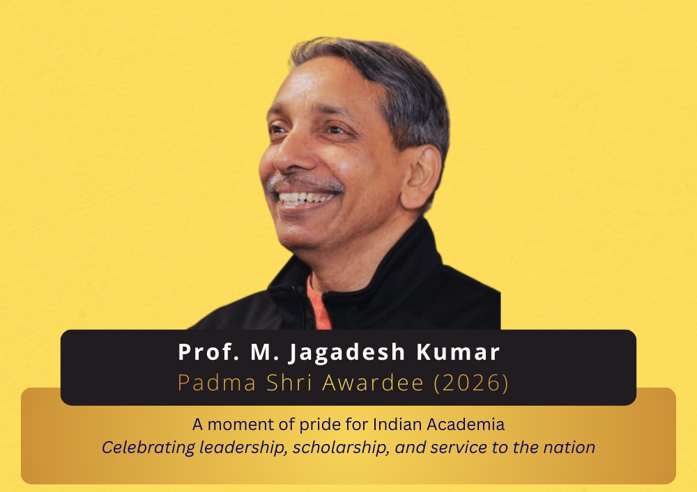 Prof. M. Jagadesh Kumar Honoured with Padma Shri