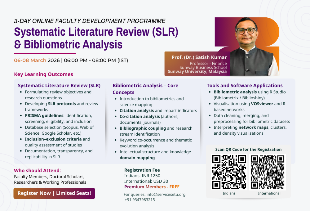 Systematic Literature Review (SLR) & Bibliometric Analysis Workshop 