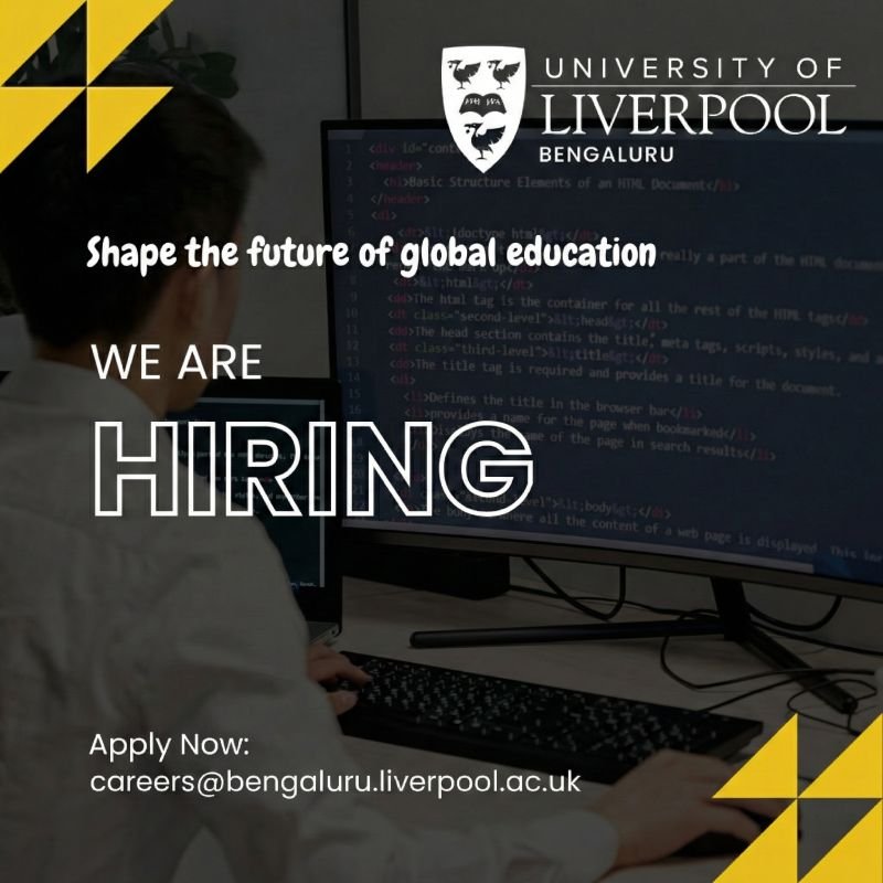 Founding Faculty Positions at University of Liverpool (Bengaluru Campus)