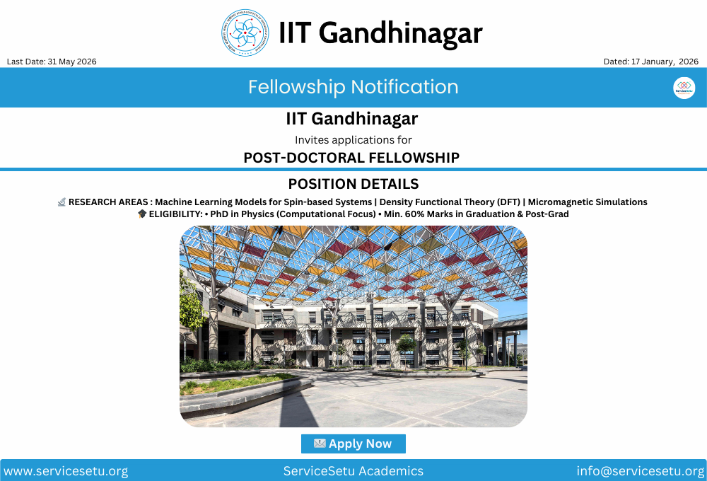 Postdoctoral Fellows at IIT Gandhinagar