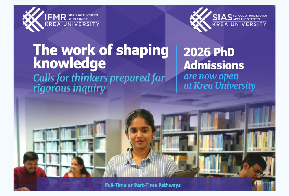 PhD at Krea University (2026 Intake): Eligibility, Funding, Research Areas & Career Outcomes