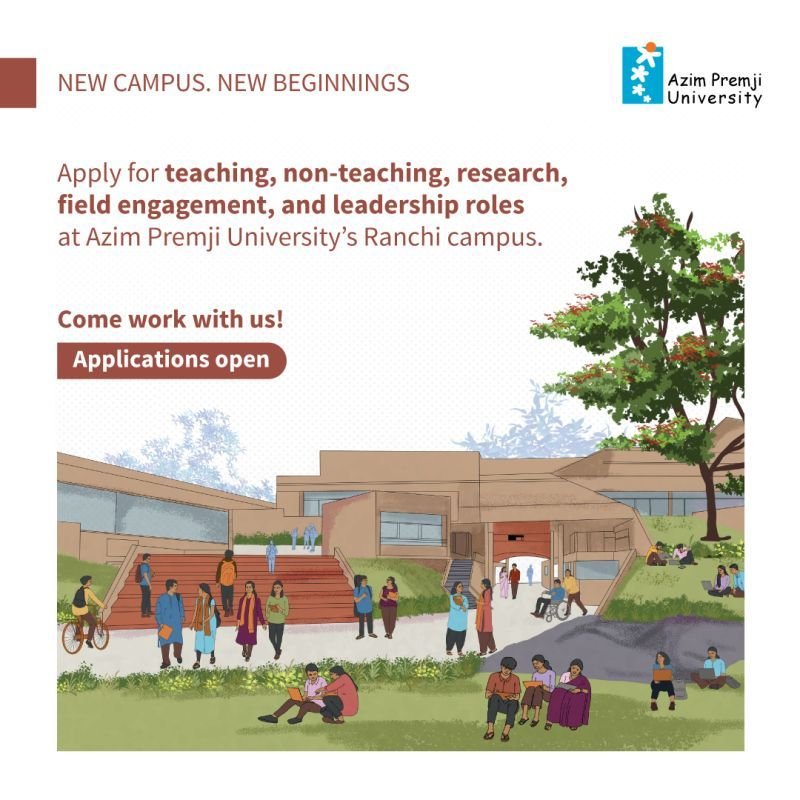 Hiring: Azim Premji University – Ranchi Campus