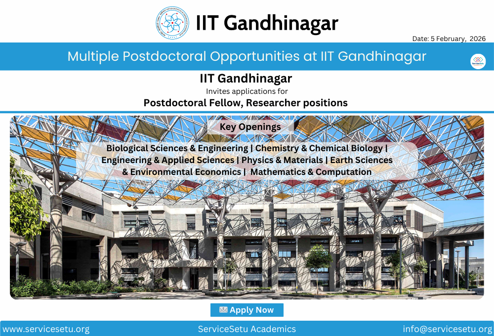 Postdoctoral Opportunities at IIT Gandhinagar – Apply Now
