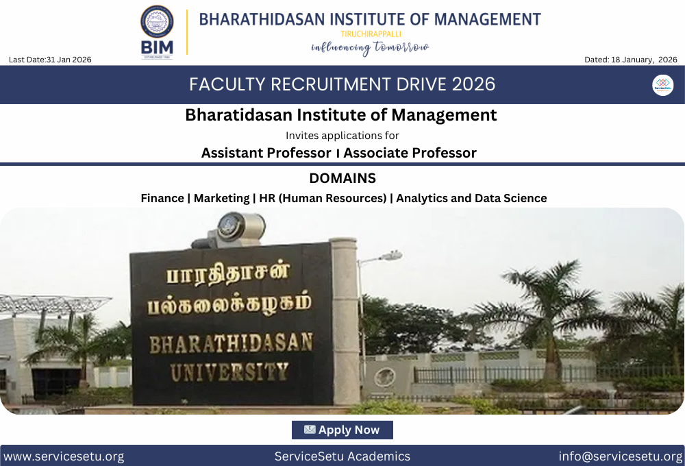 Faculty Positions at BIM Trichy