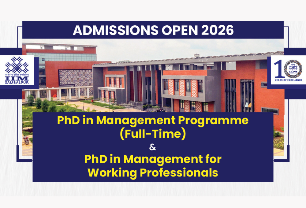 IIM Sambalpur PhD Admission 2026 | Full-Time & PhD for Working Professionals